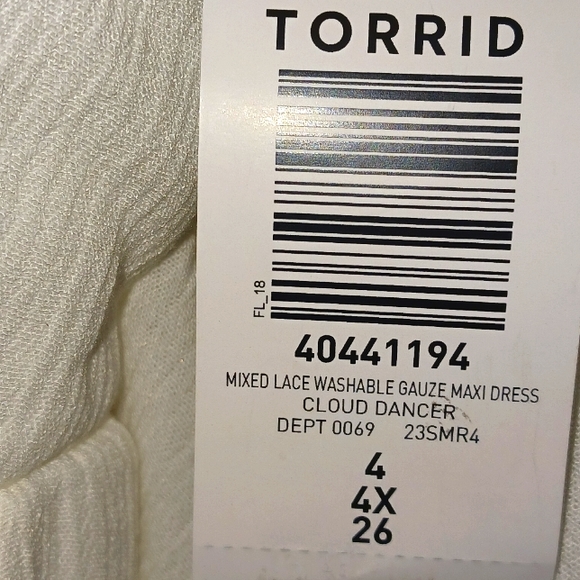 Torrid Lace Maxi Dress 4X - Picture 3 of 12